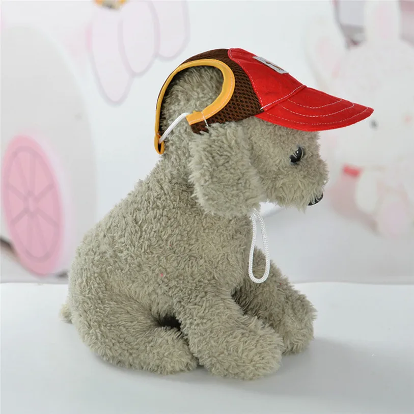 Кепка для маленьких домашних животных холщовая летняя повязка на голову собак и