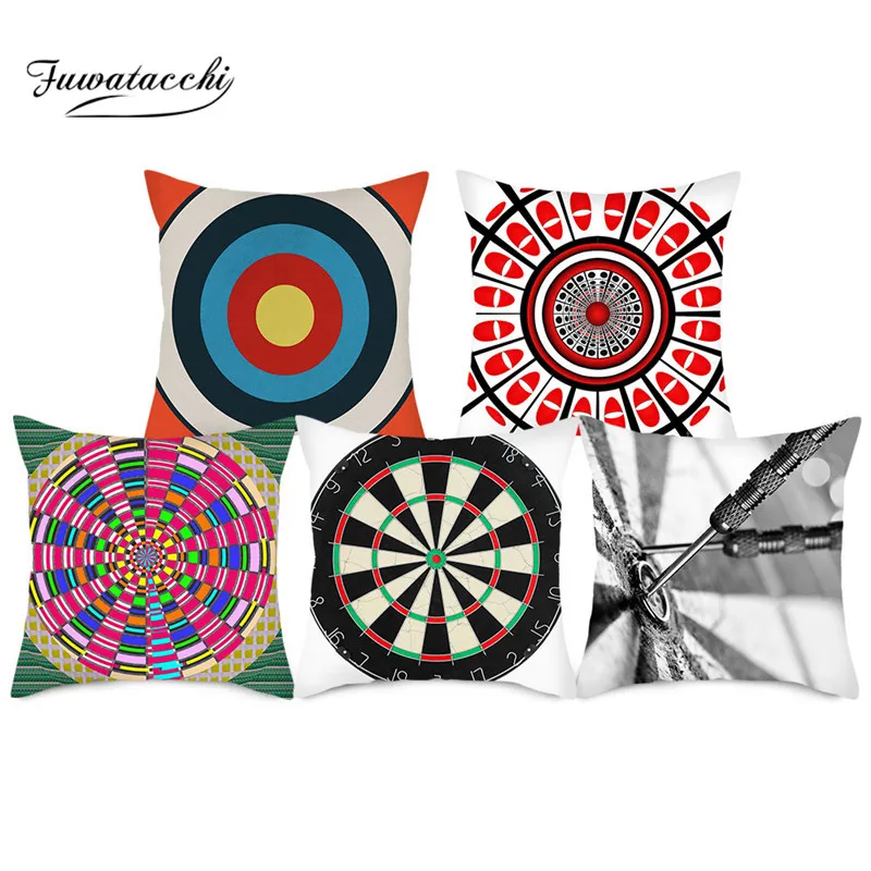 Рождественские наволочки Fuwatacchi со стрелками для дома разноцветные подушек