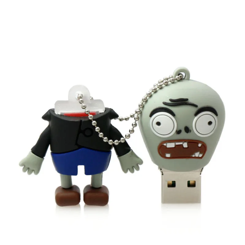 Amthin pendrive Мультяшные растения и зомби 4G 8G 16G 32G USB2 usb флеш накопитель силиконовая