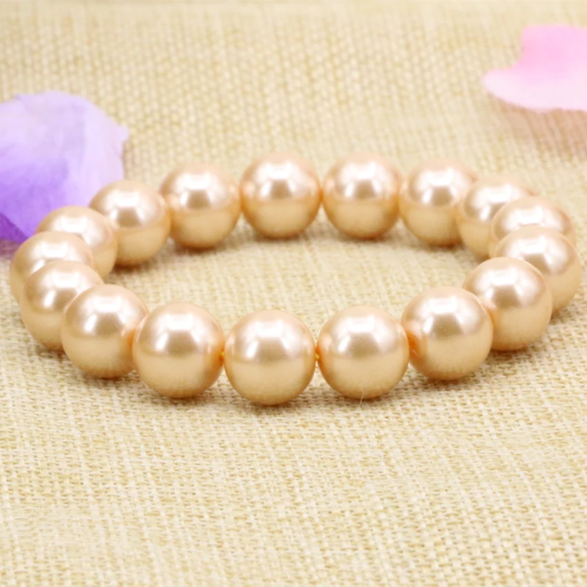 Женский браслет и с искусственным жемчугом диаметр 12 мм 7 5 дюйма B3173|charm bracelet|bracelet