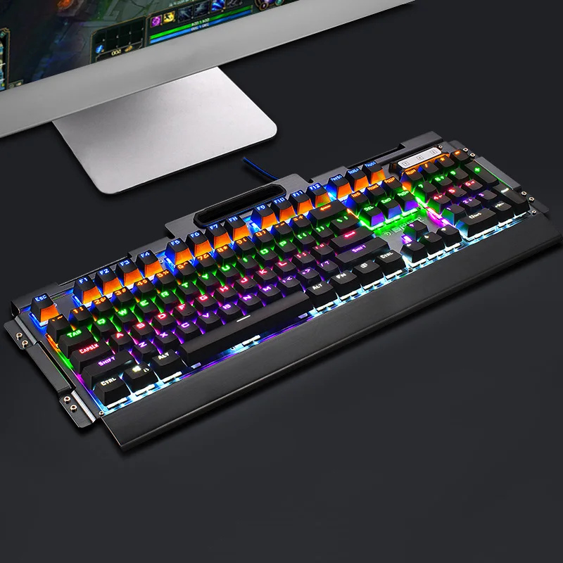 Mechanical Keyboard 104 keys Blue Switch Gaming Keyboards for Apple IBM PH Gateway Tablet Laptop Desktop computer USB | Компьютеры и
