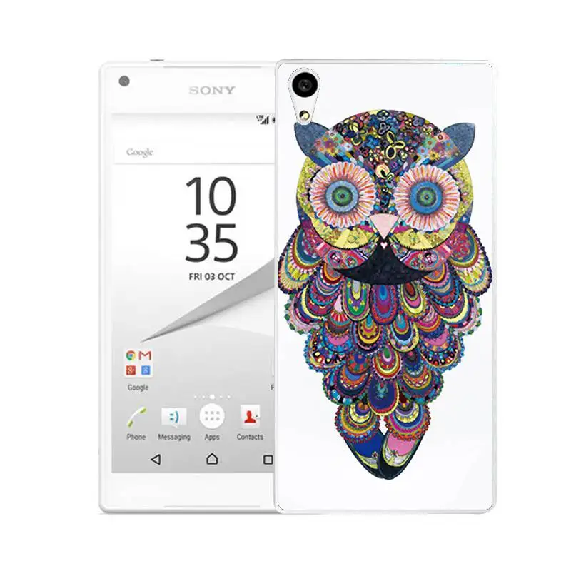 Qmswei ТПУ прозрачный мягкий чехол для телефона sony Z3 Z2 Z5 Z4 роспись животное Лев тигр