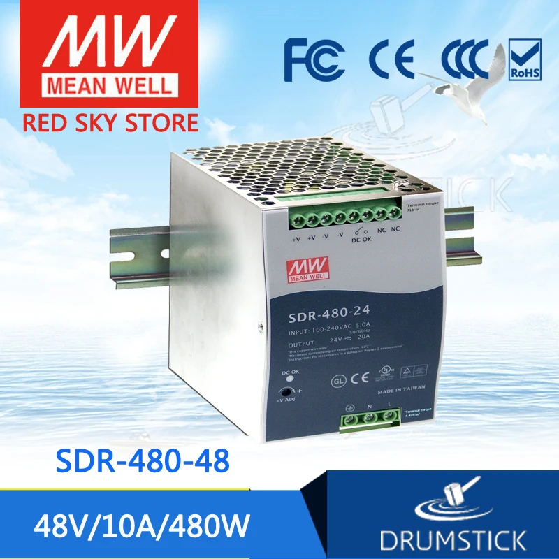 Специальные предложения означает хорошо SDR 480 48 В 10A meanwell в Вт один выход