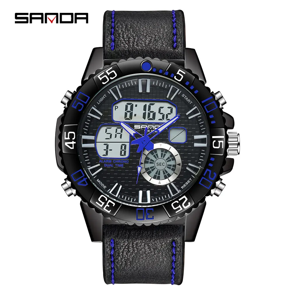 Часы наручные SANDA мужские электронные спортивные водонепроницаемые
