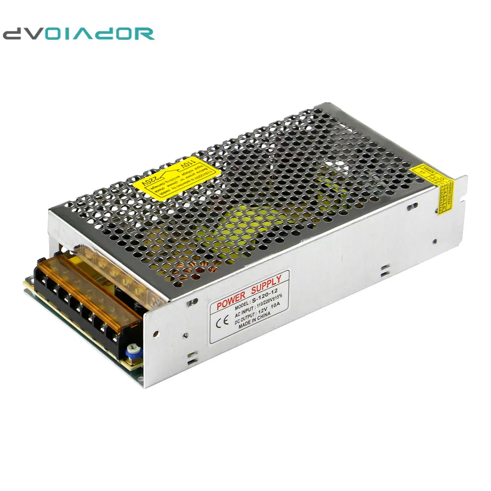 DVOLADOR High quality Power supply 1A 2A 3A 5A 10A 15A 20A LED Driver DC12V Lighting Transformers for Strip Supply | Аксессуары для