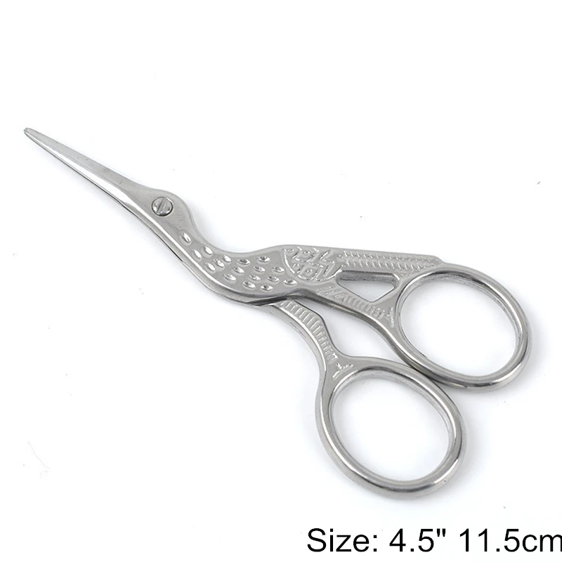 HE Silver 11.5cm 1pc VOILEY 1 шт./лот Нержавеющая сталь Европейский старинные Ножницы Античная Цветочные Швейные ножницы для рукоделия портной ножницы ткань DIY инструменты ножницы по металлу портновские ножницы ножницы кухонные ножницы - Цвет: HE Silver 11.5cm 1pc