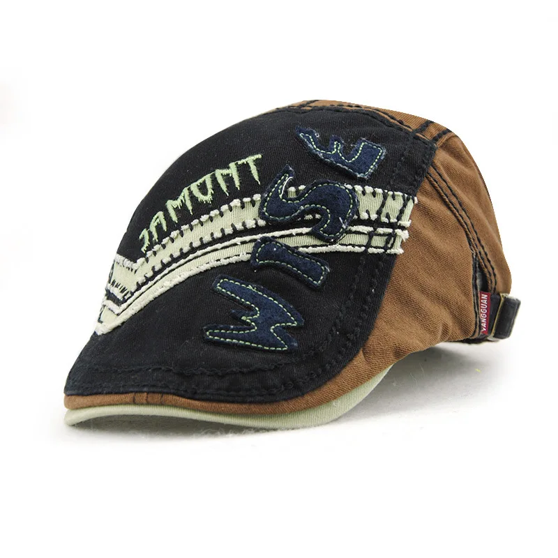 Minhui Новый хлопковый детский берет Кепка Gorras плоские шапки для мальчиков и