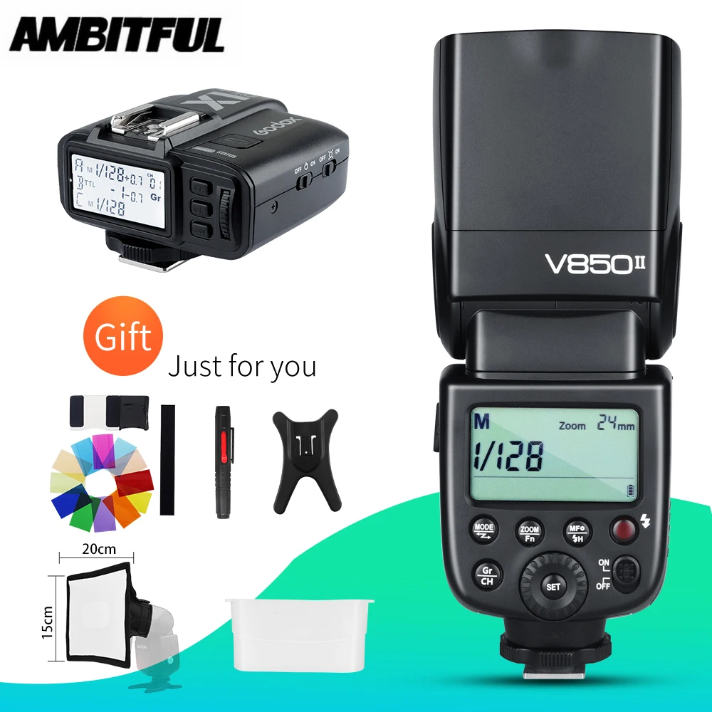 Godox V850II GN60 2 4G Беспроводная система X литий ионная батарея Speedlite с X1 триггерным