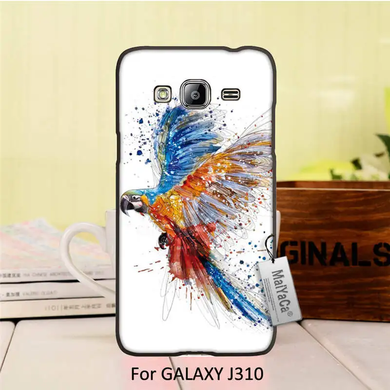 Удивительный пейзаж жесткий pc Черный Телефон Чехол Для GALAXY J310 случае Фрукты