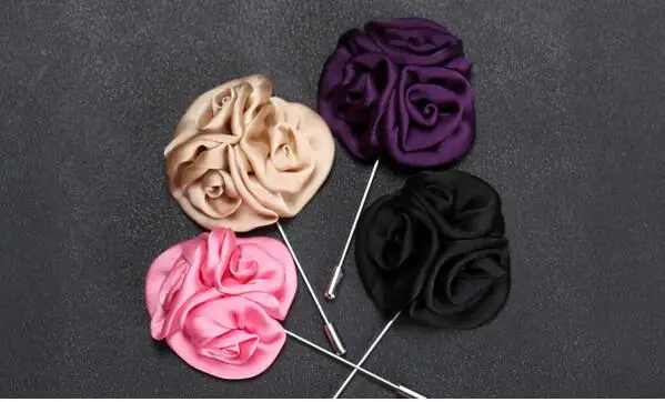 5 шт. Новый стиль друга жениха жених бутоньерка Шелковый атласный цветок розы для