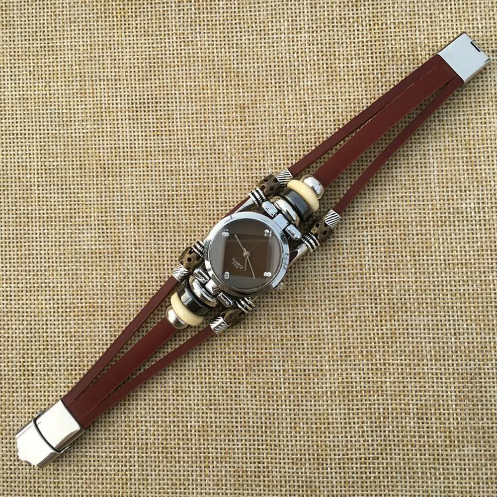 Splendid розового золота со стразами Теплые ремень платье женские часы стильные