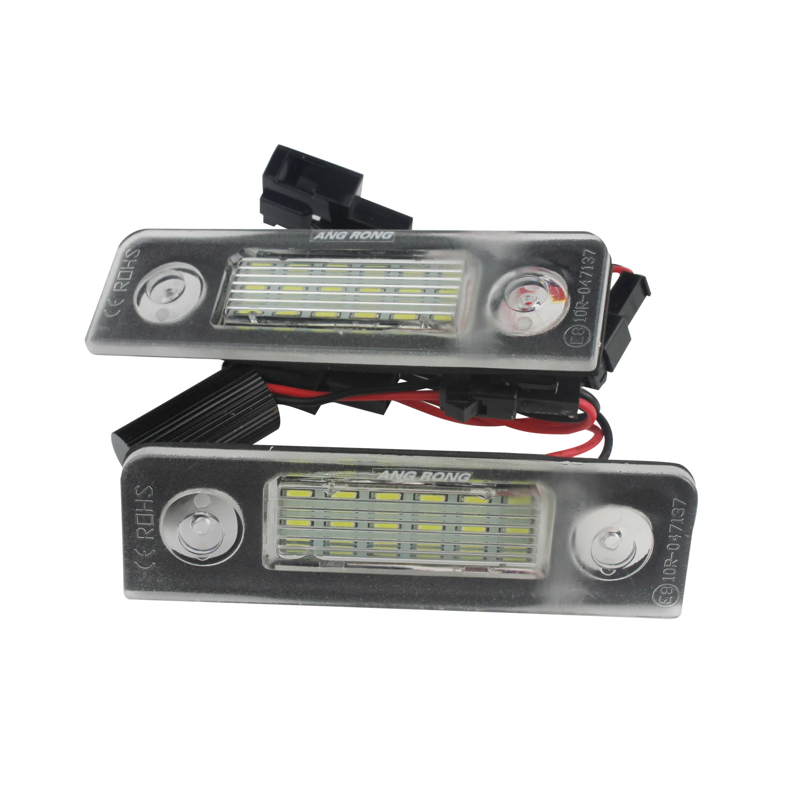 ANGRONG 2x Светодиодный светильник номерного знака для Skoda Octavia 1Z 2004 13 & Roomster 5J 2006