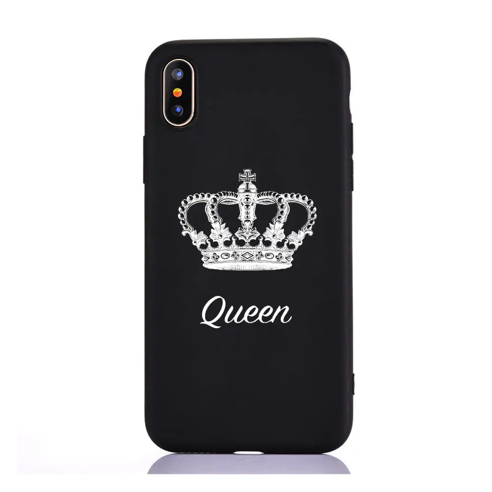 TPU D1035 Чехол для телефона с цитатами Король Королева Любовь Розовый Красный Черный для huawei P20 P30 mate 10 lite p8 P9 P10 Lite honor 10 Мягкий ТПУ силиконовый чехол - Цвет: TPU D1035