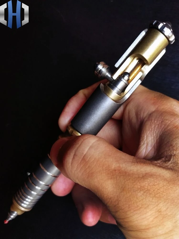 spesifikasi Pena Taktis Serangan Pena Titanium Alloy Self-Pertahanan Jendela Rusak Self-Pertahanan Senapan Plug Pena Tombol