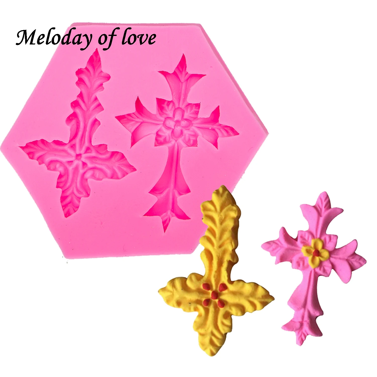 Крестообразная форма Jesus полимерная глина формочка для мыла шоколада кулинарная