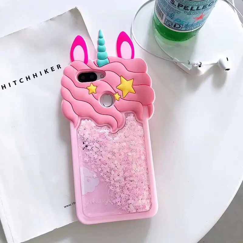 3D мультфильм зыбучие пески Единорог Мягкий силиконовый чехол для Samsung Galaxy J5 J7 2015