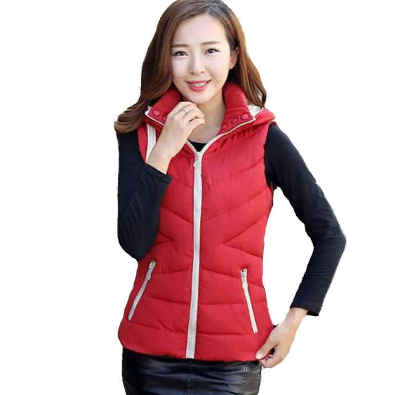 2019 Осень Зима Простой пиджак пальто для женщин весна сплошной жилет с капюшоном