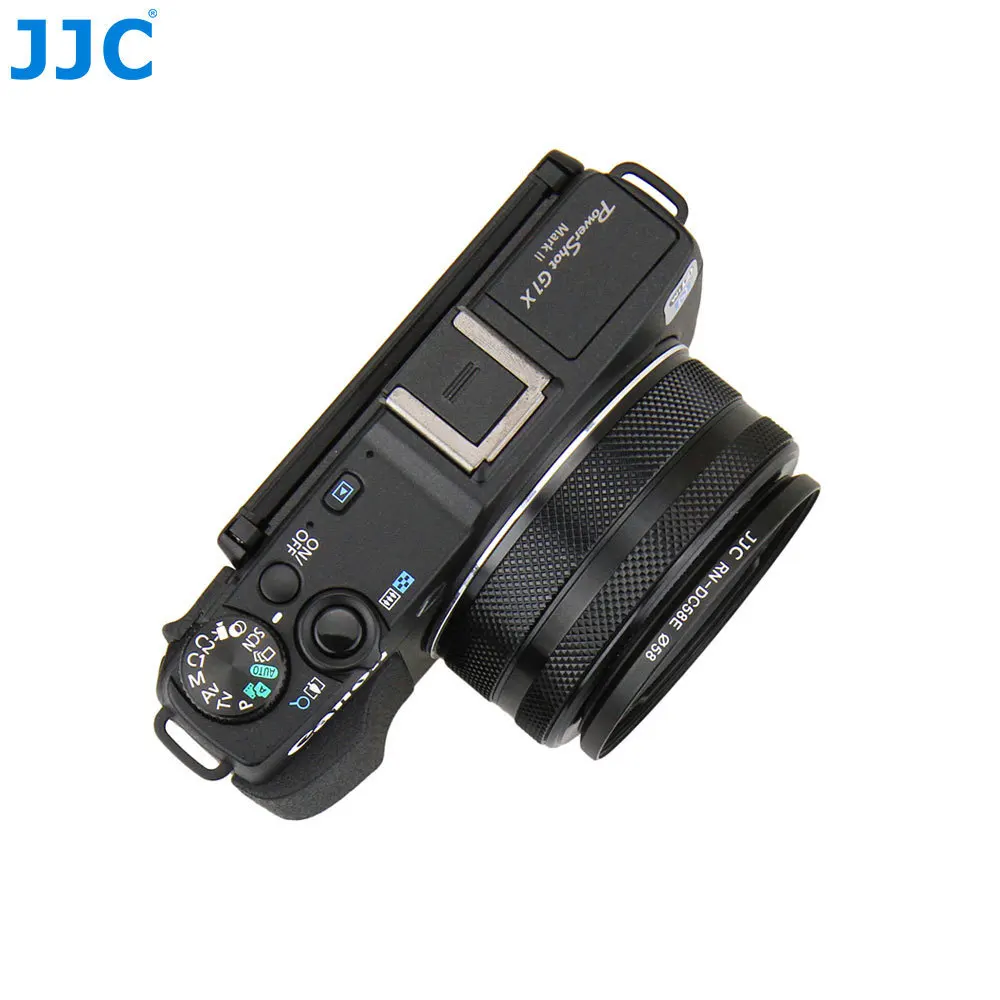 JJC 58 мм фильтр адаптер объектива Кепки Нитки кольцо трубка для Canon G1X Mark II Заменяет FA-DC58E(RN-DC58E