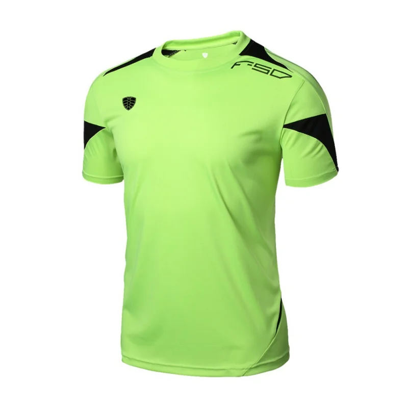 2018 Мужская Спортивная профессиональная одежда футболка для бега быстросохнущая