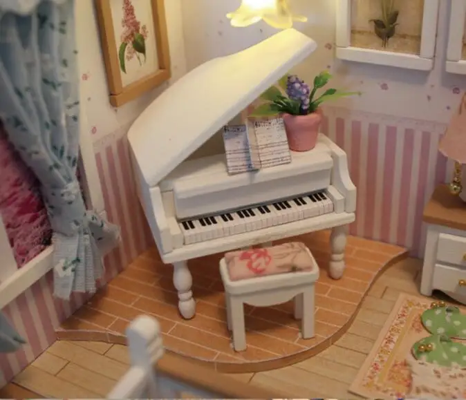 Миниатюрный Кукольный домик &quotсделай сам&quot с фотозвездами небом игрушки для