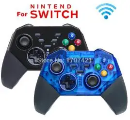1pc black 1pc blue 2 шт./1 шт. беспроводной Bluetooth геймпад Pro контроллер для Nintend переключатель дистанционного джойстика для NintendoSwitch видео игры играть - Цвет: 1pc black 1pc blue
