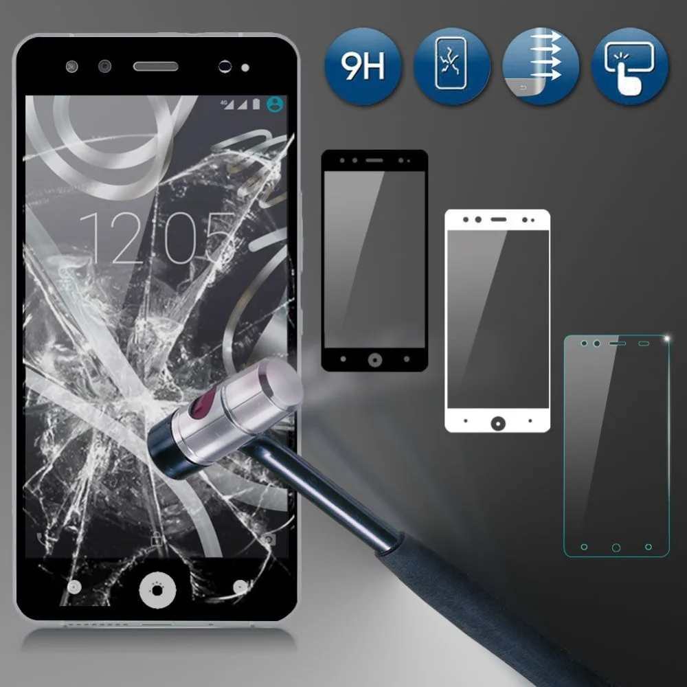 3D Защитная пленка для BQ Aquaris V полноэкранная 9H защитная из закаленного стекла Plus |