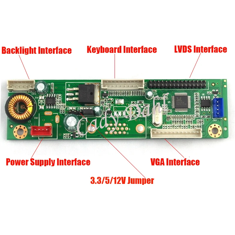 VGA Мониторы контроллер драйвер доска + 40 P кабель lvds Наборы для B173RW01 V0/V1/V2/ v3/V4/V5 1600x900