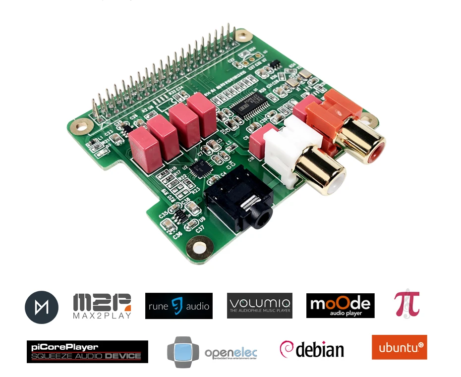 RPI HiFi DAC Hat PCM5122 Аудио Звуковая карта Плата расширения для Raspberry Pi 4 3 B+ Pi Zero W