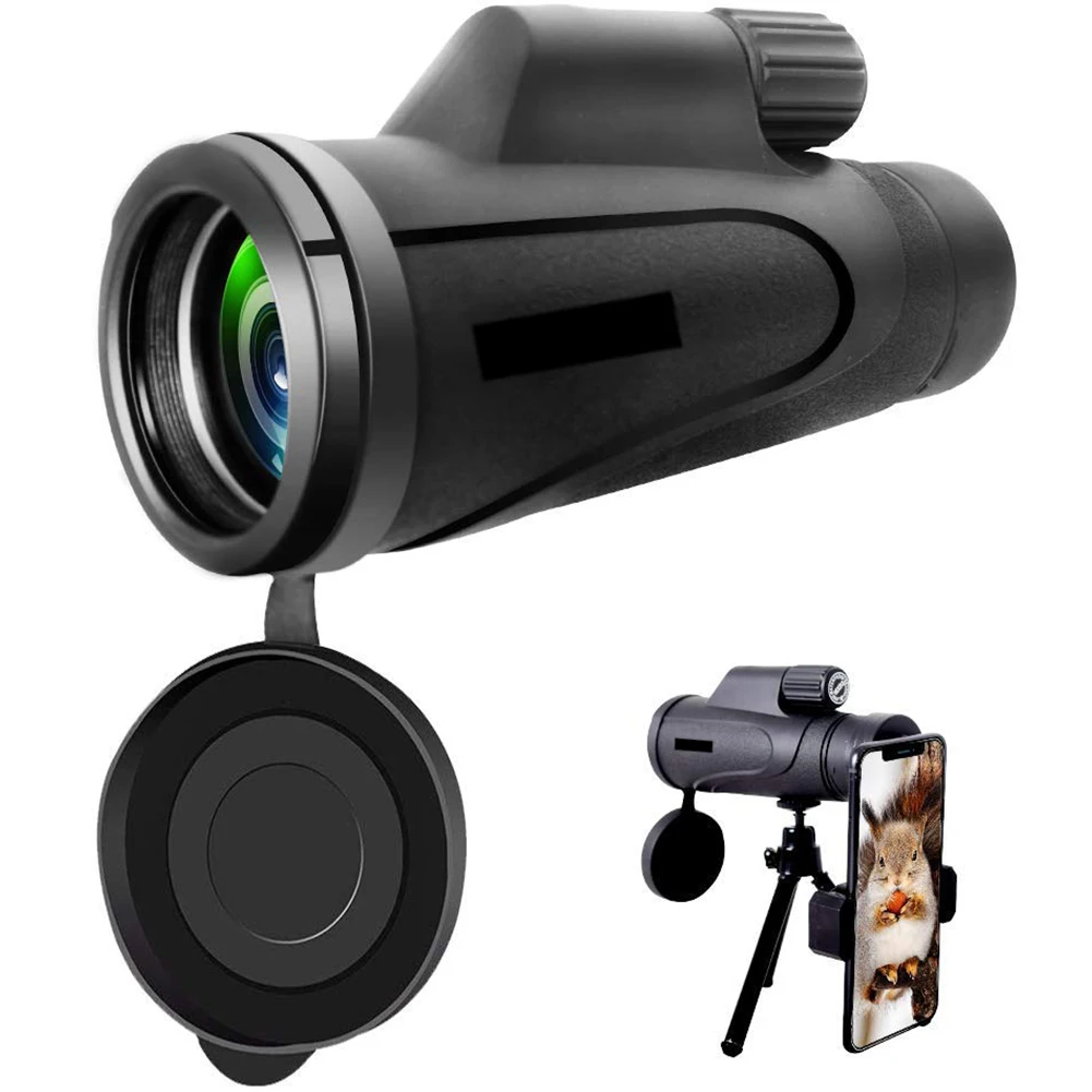 16X50 Waterproof Portable Telescope High Definition For Birdwatching Monocular With Smartphone Adapter Night Power Prism | Инструменты
