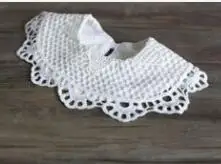 White B Новинка г.; брендовые кружевные нагрудники из хлопка для маленьких девочек; детская отрыжка; одежда для детей от 0 до 3 лет - Цвет: White B