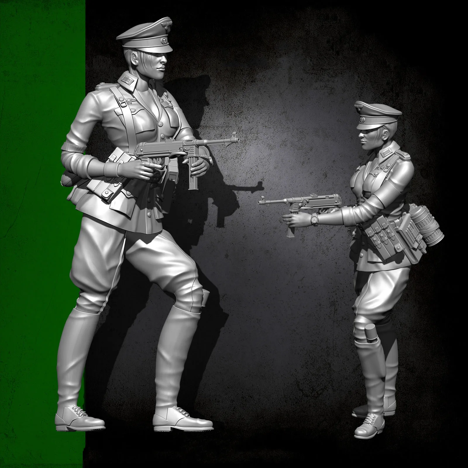 

1/24 Female German Gunman Resin Soldier YFWW-1839