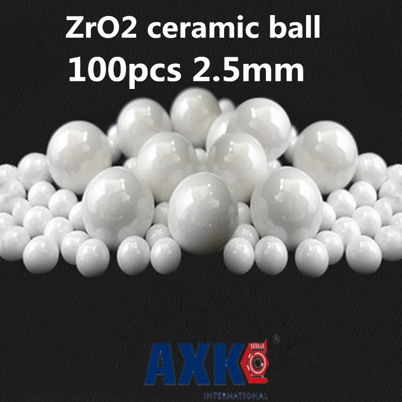 

Axk Free Shipping 100pcs 2.5mm 2.5 Mm Zro2 Ceramic Balls Zirconia Balls Used In Bearing/pump/linear Slider/valvs Balls G5