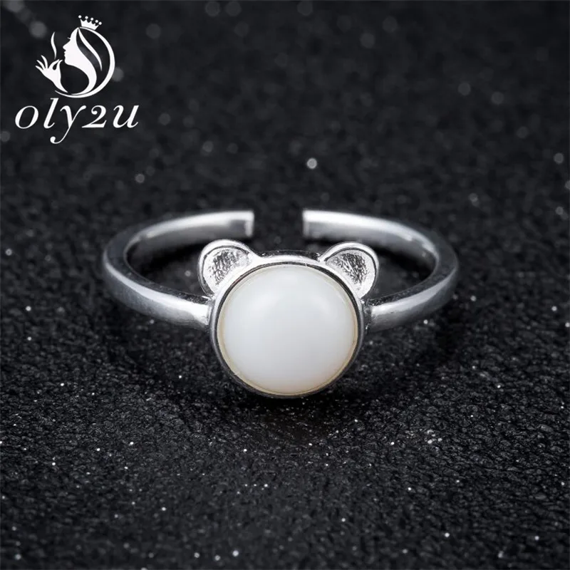 Oly2u кольца с кошачьей головой для женщин и мужчин ювелирные изделия красивые