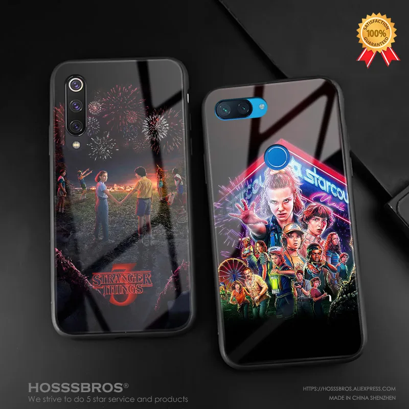 Чехол для телефона Stranger Things 3 мягкий силиконовый стеклянный чехол Xiaomi Mi 8 9 SE Mix 2 2s