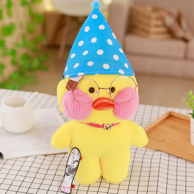 30 см Kawaii LaLafanfan кафе утка плюшевая игрушка мультяшная Милая Утка Мягкая кукла животные куклы детские игрушки подарок на день рождения для детей