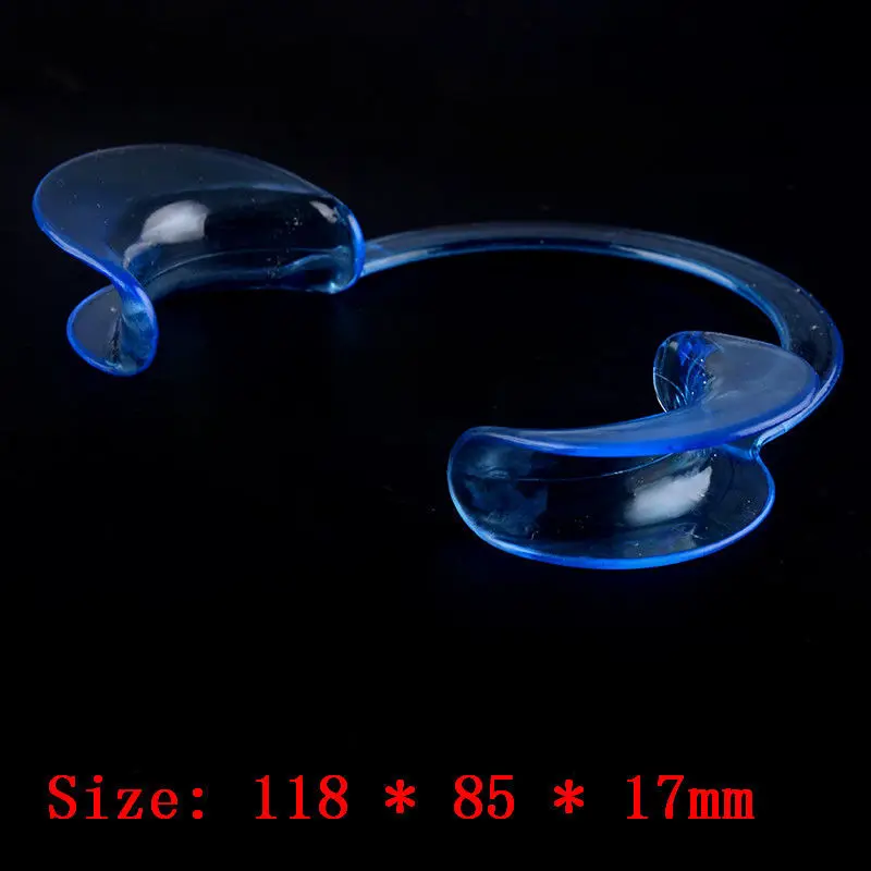 20 шт. синий стоматологический отбеливающий нож для рта C Type Middle|retractor mouth opener|teeth