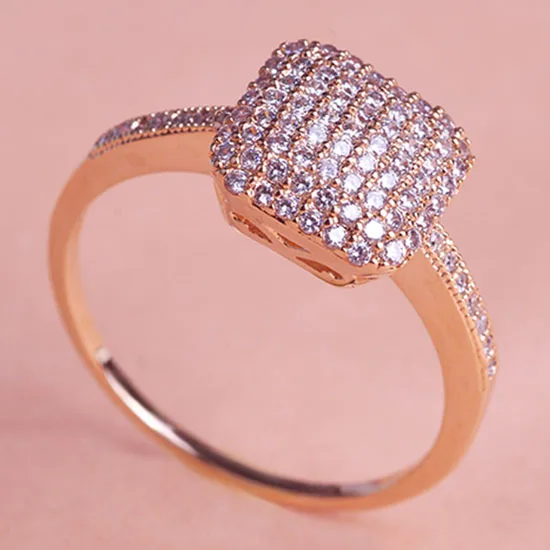 

Madrry Copper Metal Bridal Ring For Wedding Women Men Made With Cubic Zirconia Anti-allergy Smooth Couple Wedding Ring Classic