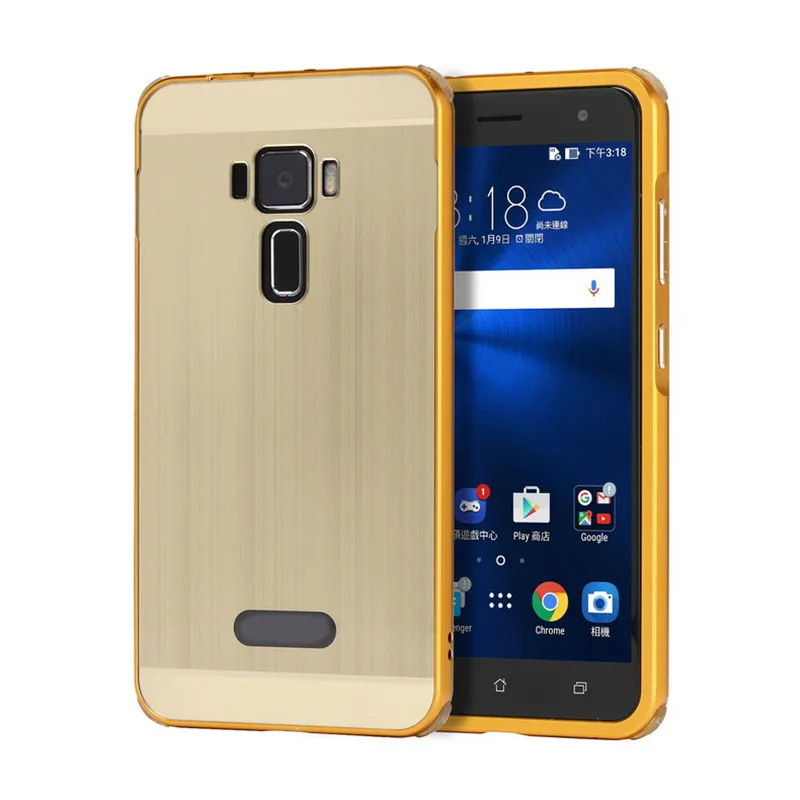Матовый металлический зеркальный чехол для Asus Zenfone 3 ZE520KL/ZE552KL алюминиевая рамка +