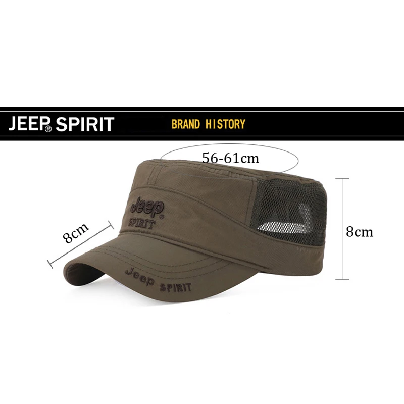 JEEP SPIRIT бейсболка Мужская шляпа женский рюкзак шляпа дышащая кепки унисекс с надписью Регулируемая наружная gorra hombre