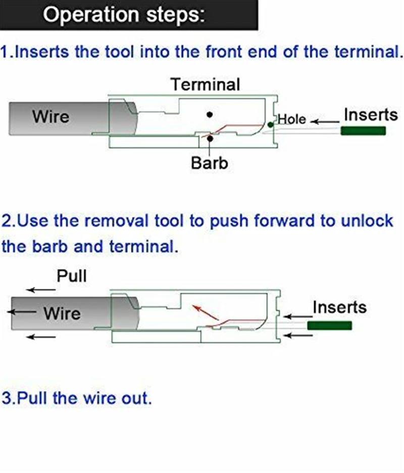 11 шт. инструмент для разборки автомобильных коннекторов| |