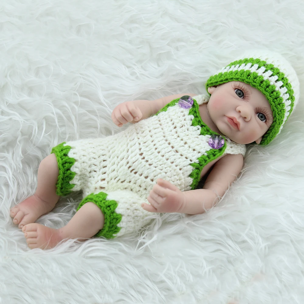 Реалистичные силиконовые мини Кукла Reborn 10 дюймов 28 см|realistic reborn|silicone reborn babiesreborn baby