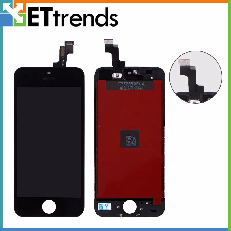 10 шт 100% Оригинальный ЖК дисплей Восстановленное + для iPhone 5S с цифровым
