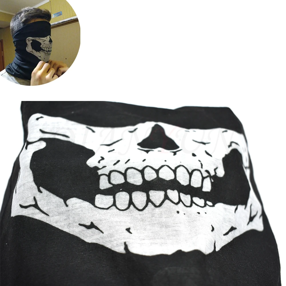 Мотоциклетная маска череп Призрак Maske Байкерская для лица ветрозащитная