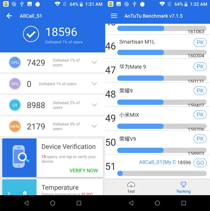Мобильный телефон AllCall S1 5," 18:9, 2 Гб ОЗУ, 16 Гб ПЗУ, Android 8,1, четырехъядерный процессор MTK6580A, четыре камеры, Двойной смартфон 8 Мп+ 2 МП, 5000 мАч