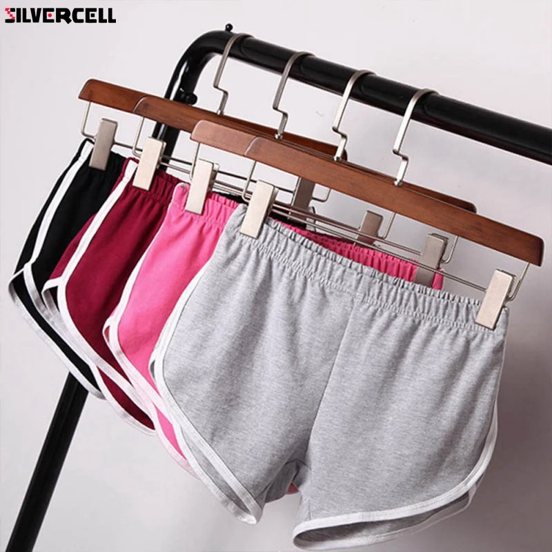 Женские хлопковые шорты SILVERCELL универсальные свободные однотонные мягкие