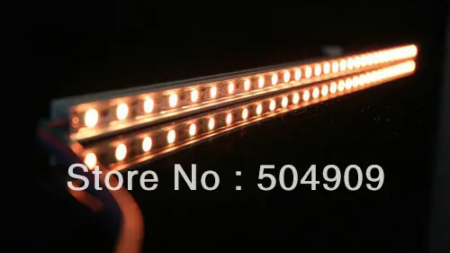 Lot=5x 50cm 30-LED SMD 5050 Strip Grill Lights Bar Groove Hard Rigid Waterproof IP65 DC 12V Yellow