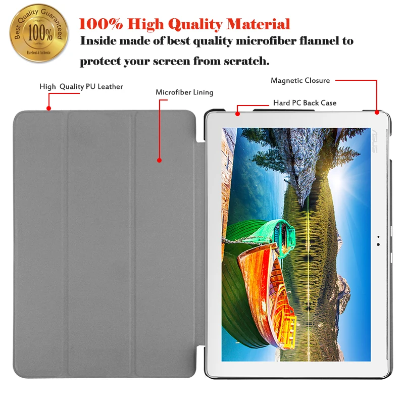 Чехол для ASUS ZenPad 10 Z300C Z300CG чехол флип дюймовый планшет 3 створки Стенд кожа Fundas в