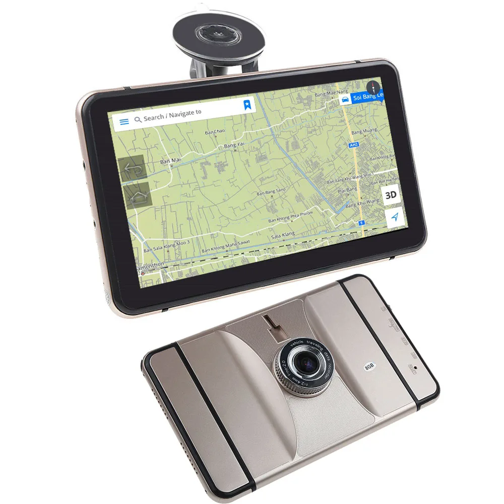 7 &quotWi Fi Android 4.4.2 Видеорегистраторы для автомобилей gps навигации Dashcam Tablet PC MTK8127 4
