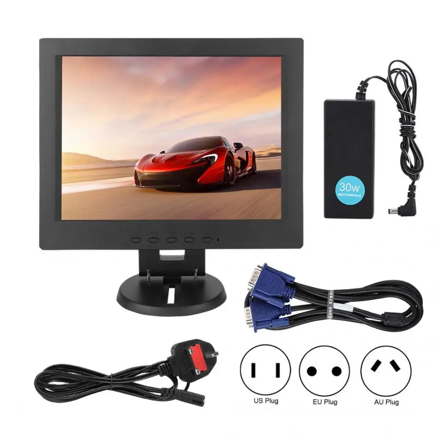 12 дюймовый VGA вход TFT LCD монитор Компьютерный дисплей экран 1024*768|Экраны| |