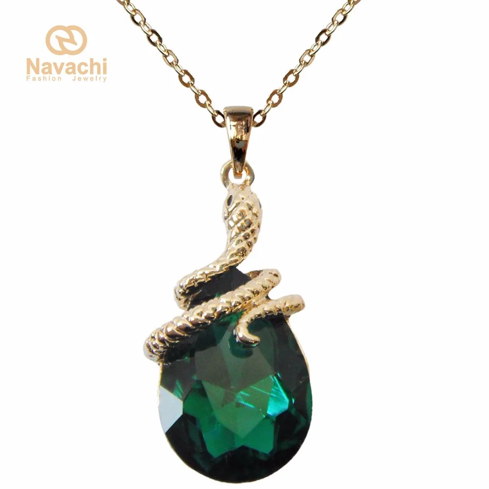 Navachi кудрявая змея Красочный Кристалл кубический циркон кулон ожерелье
